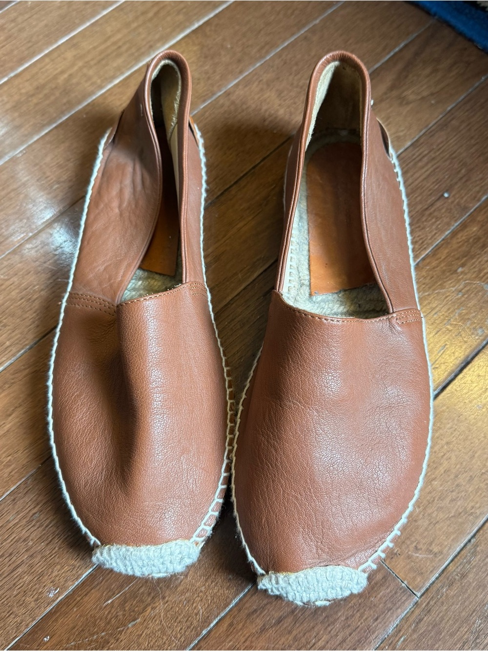rag & bone Women's Tan Leather Espadrilles